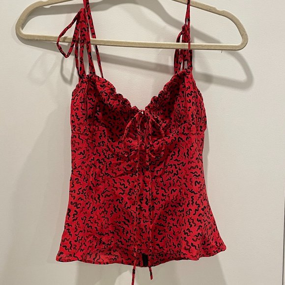 Realisation Par Ana Top "Red Squiggle" - Picture 3 of 6